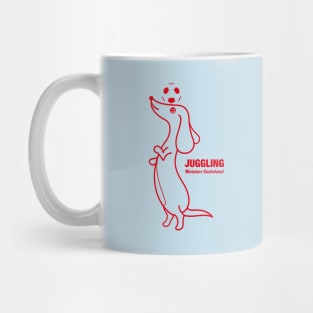 Miniature Dachshund JUGGLING -Red- Mug